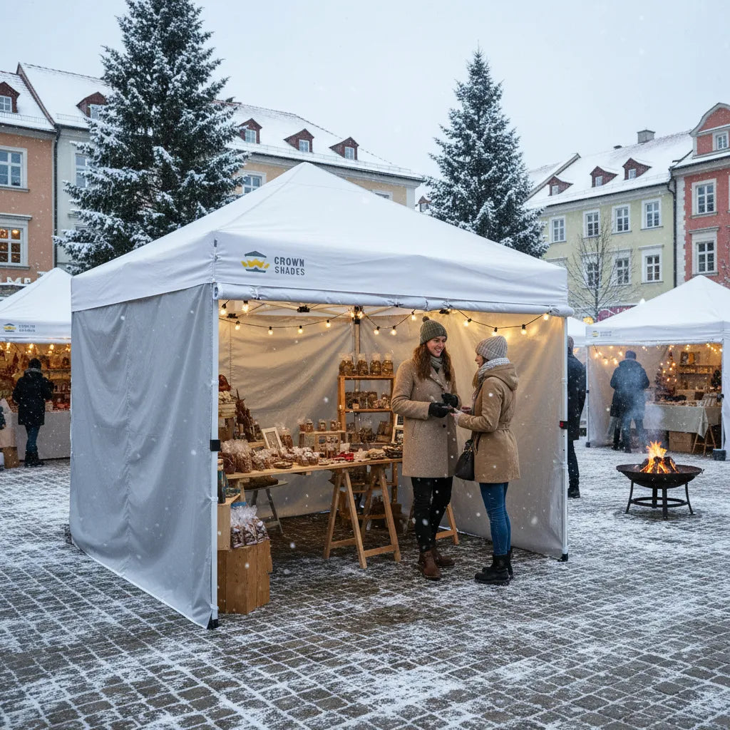 Why the Crown Shades 10x10 Commercial Canopy With Sidewalls Is a Winter Must-Have
