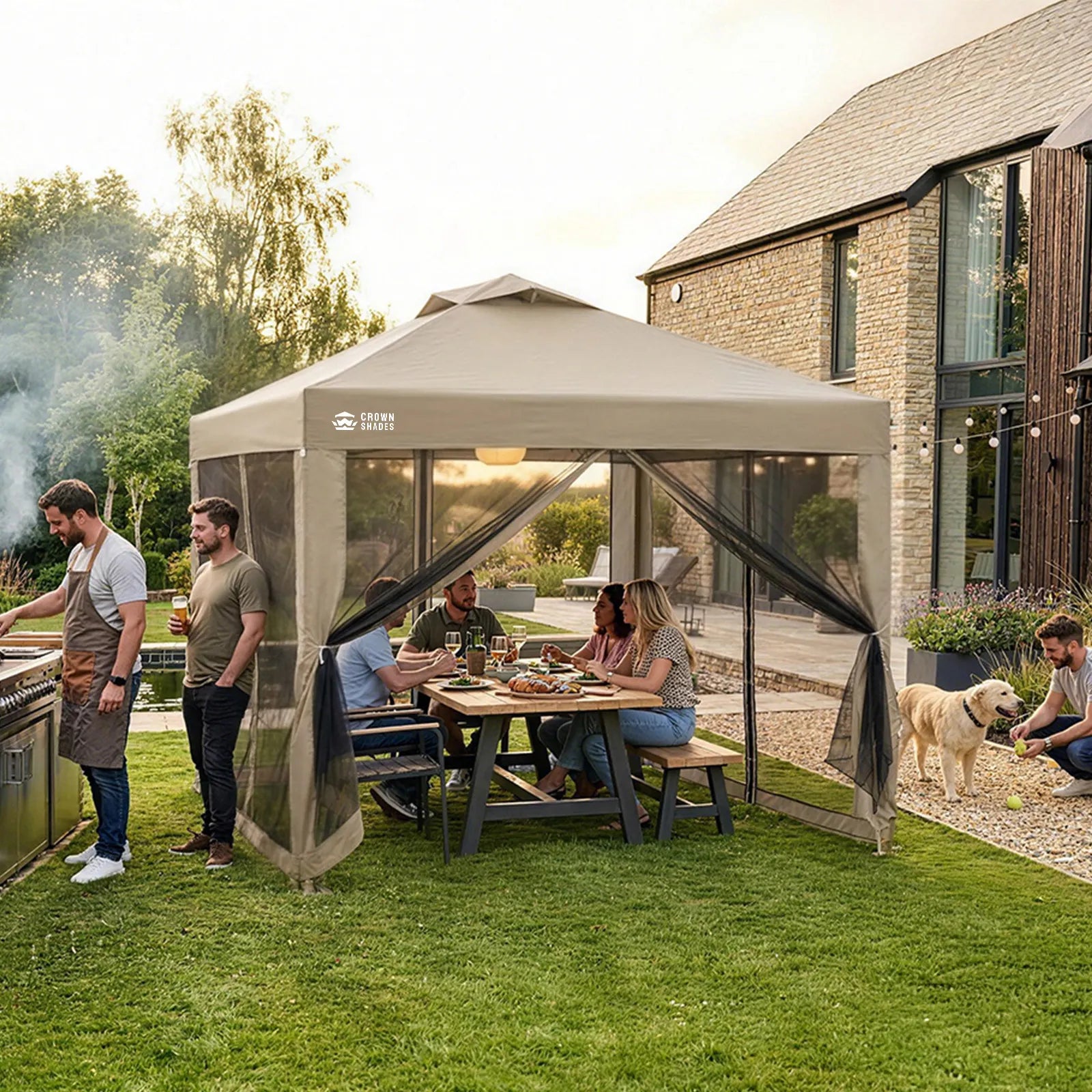 Vista-Ready 10'x10' Gazebo | Mesh Walls