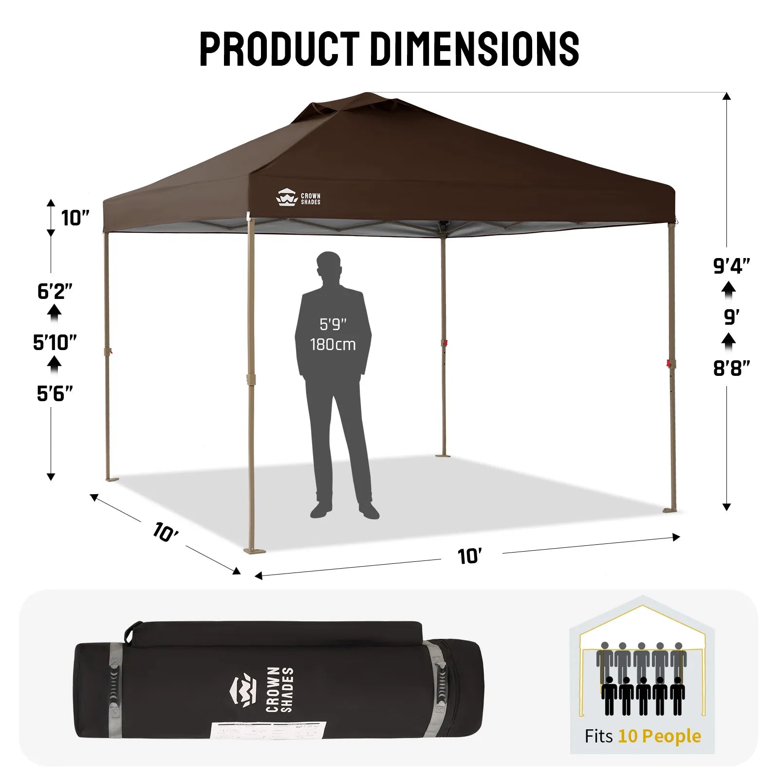Vista-Ready 10'x10' Gazebo | Mesh Walls