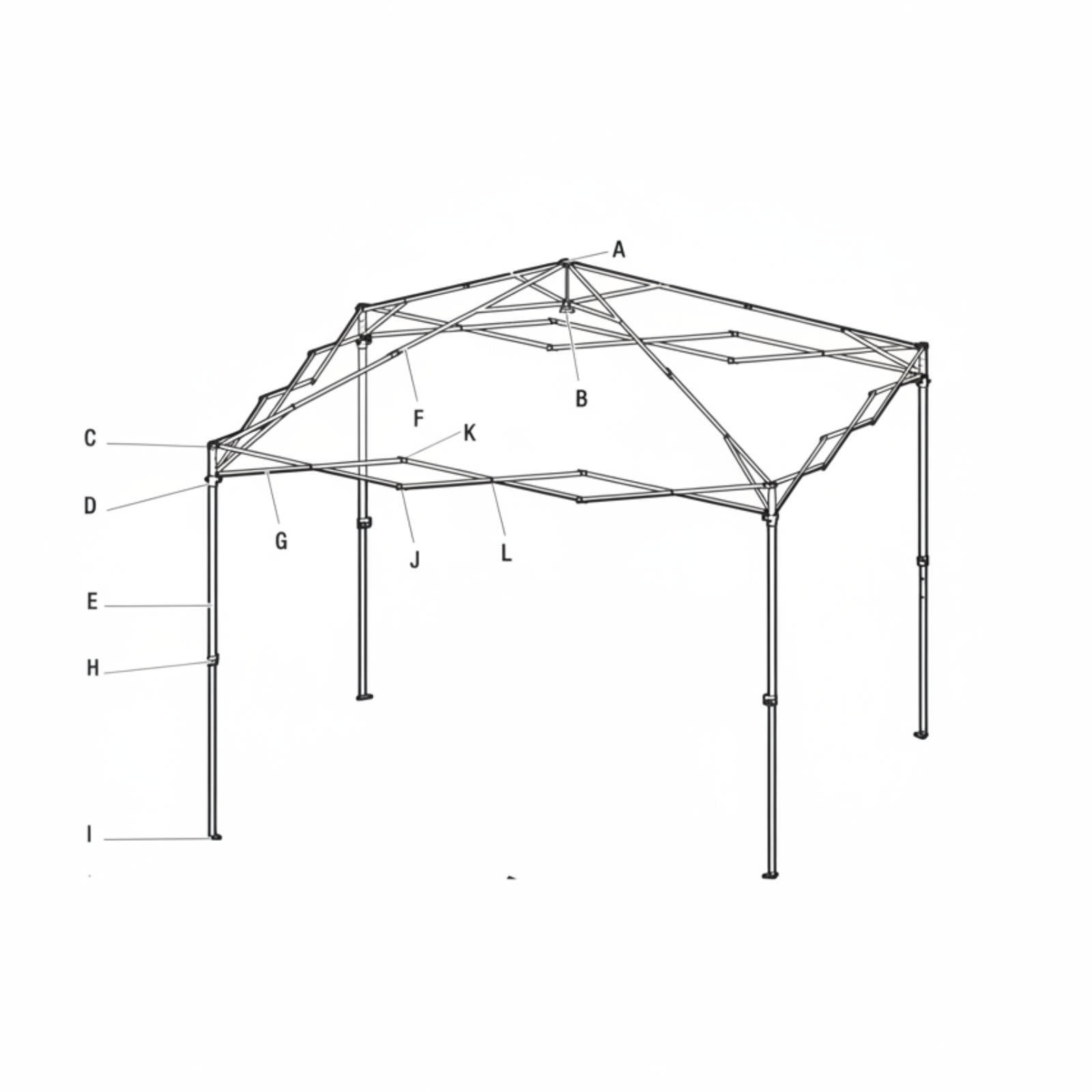 Pièces de rechange | Barnum 10' x 10' | Modèle HPP100