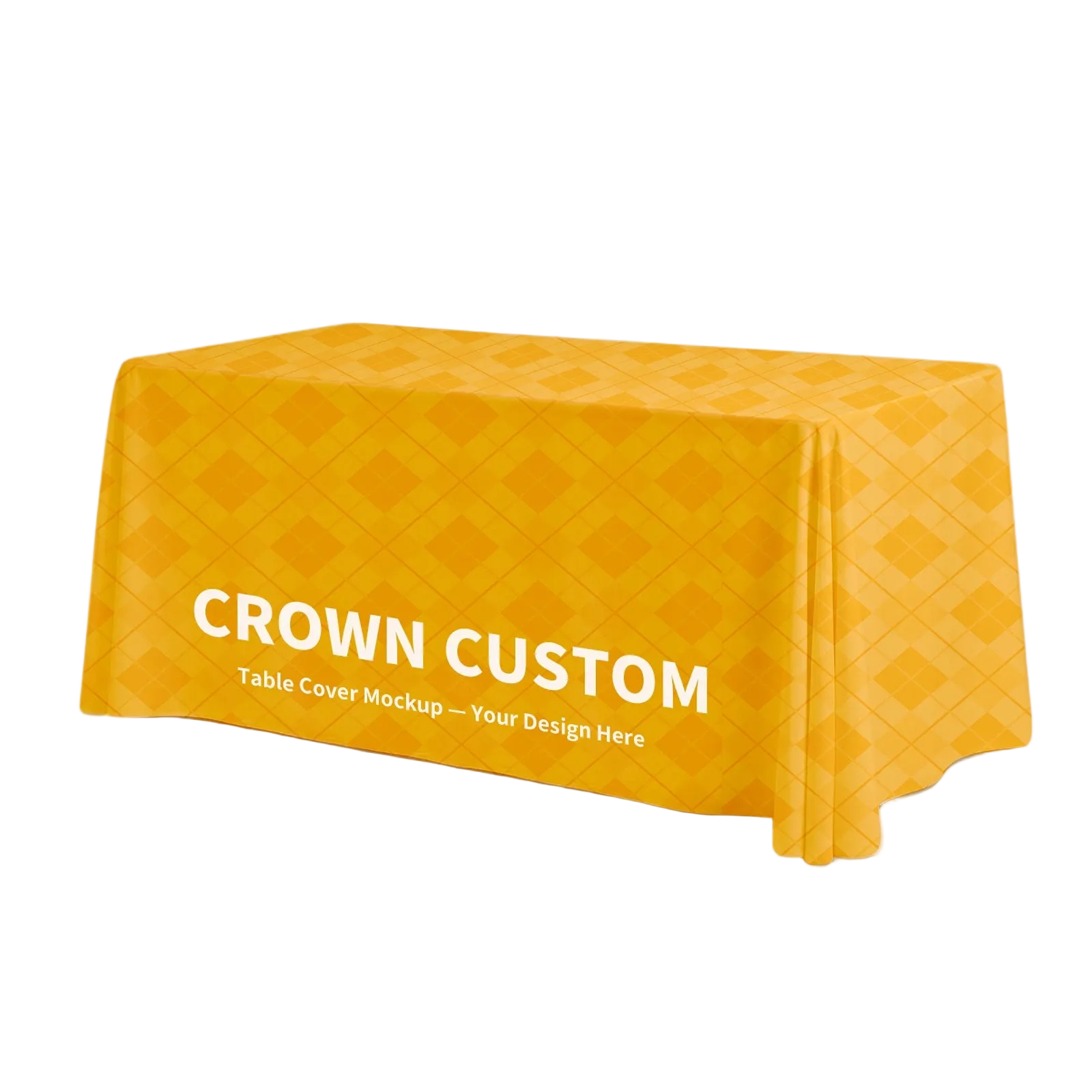 Custom Printed Table Throw - Open Back (3 Sided)