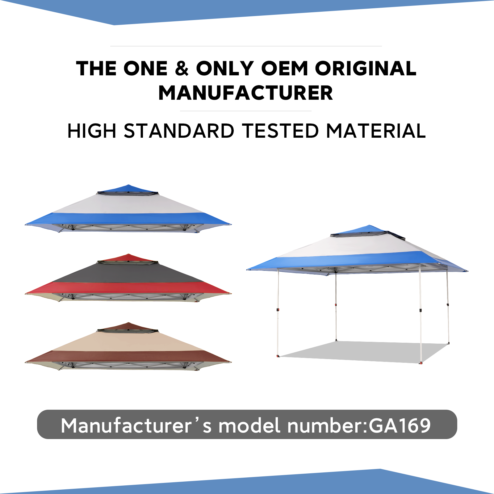 Tela de repuesto para la parte superior del gazebo CROWN SHADES GA169