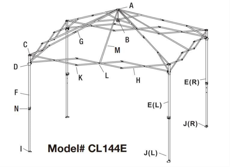 Toldo instantáneo One Touch 12'x12’ CL144E