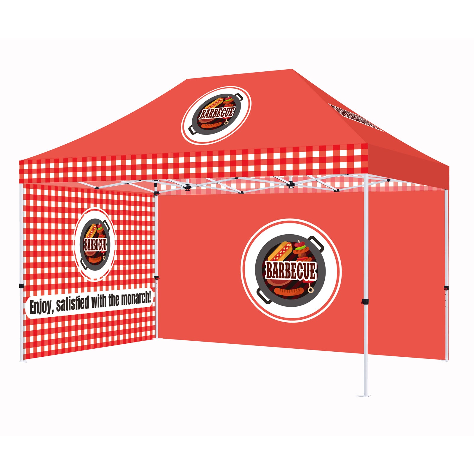 Carpa personalizada Solarex con estructura completamente de acero