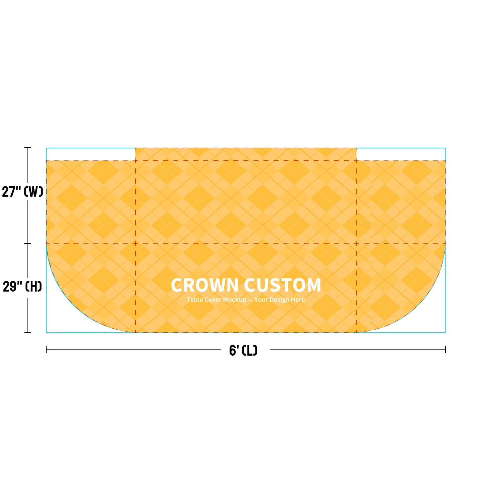 Custom Printed Table Throw
