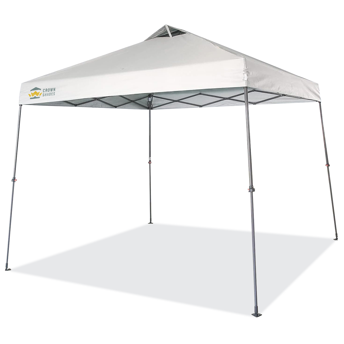 shade tent 9x9 Pop Up Canopy Tent with Roller Bag – Slant Leg Outdoor Shade for Events  & Camping – Crown Shades