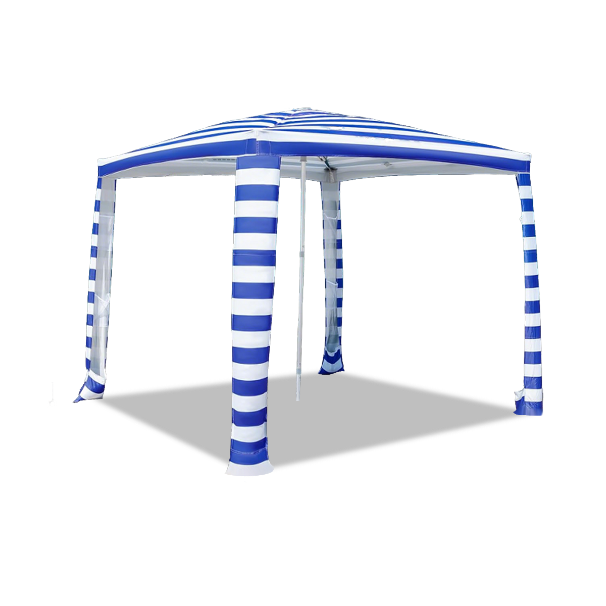 Cabaña de Playa de 6.5' x 6.5' y 1 Pared Lateral - Tienda Plegable, Bolsillos