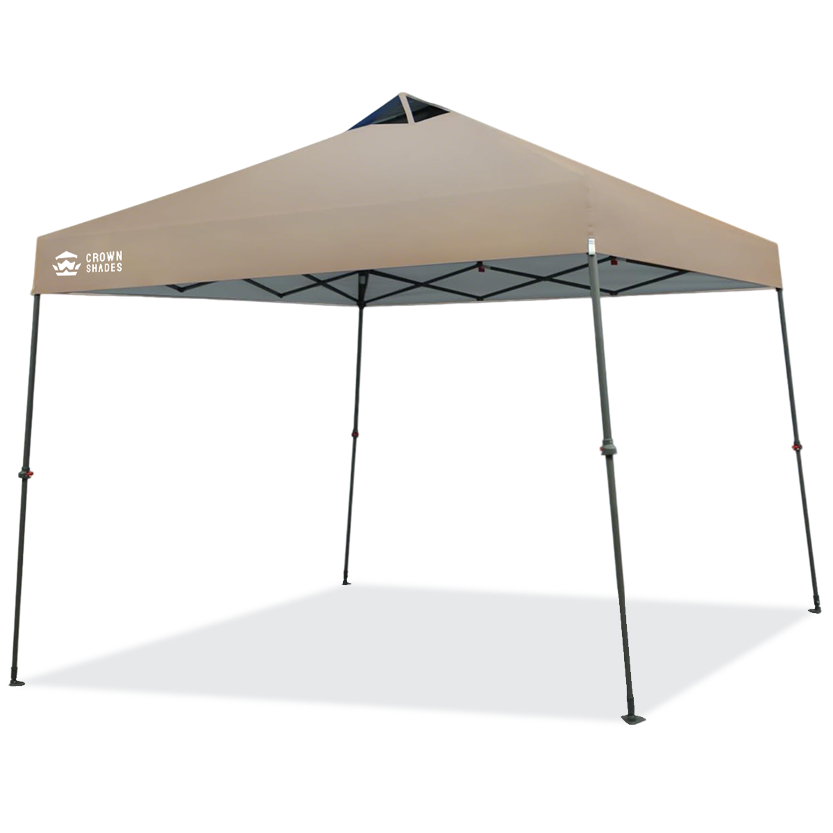 Toldo de 9x9 con patas inclinadas - Ajustes infinitos de las patas y pies con articulación esférica