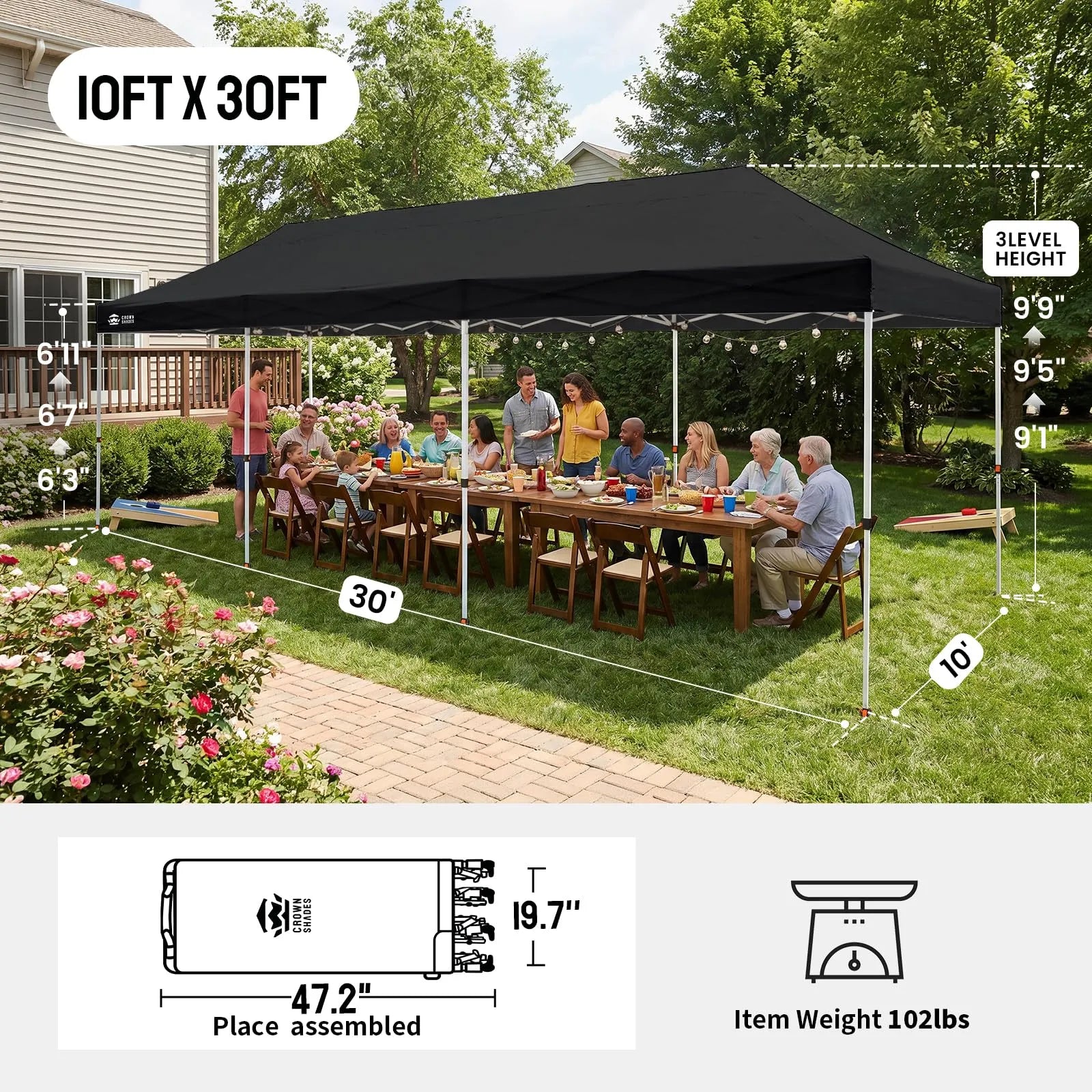 Swift-Lock Carpa Instantánea 10'x30'