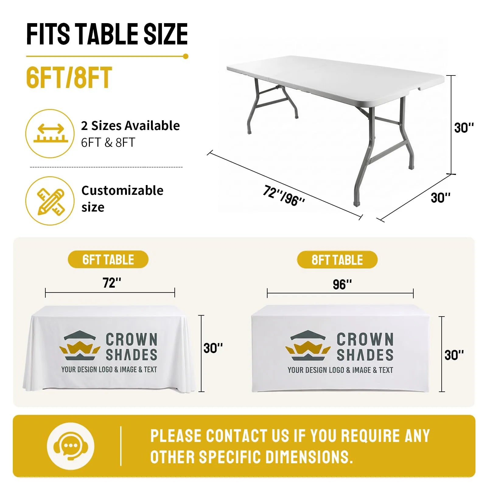 Custom Printed Table Stretch