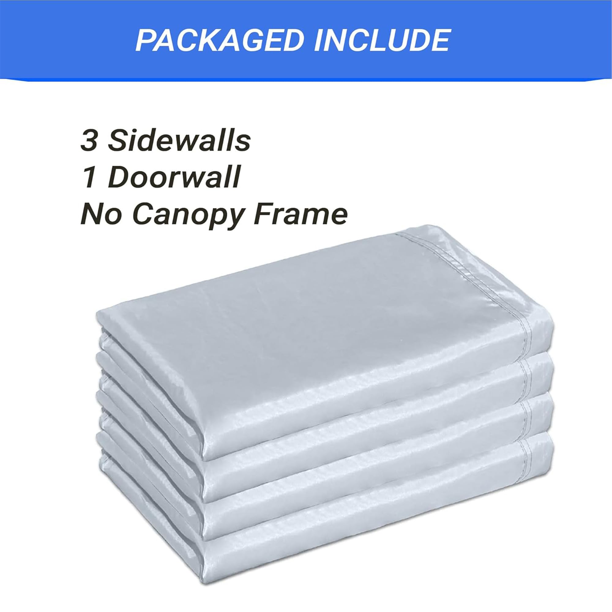 Lonas laterales para toldo 10x15 (paquete de 4)