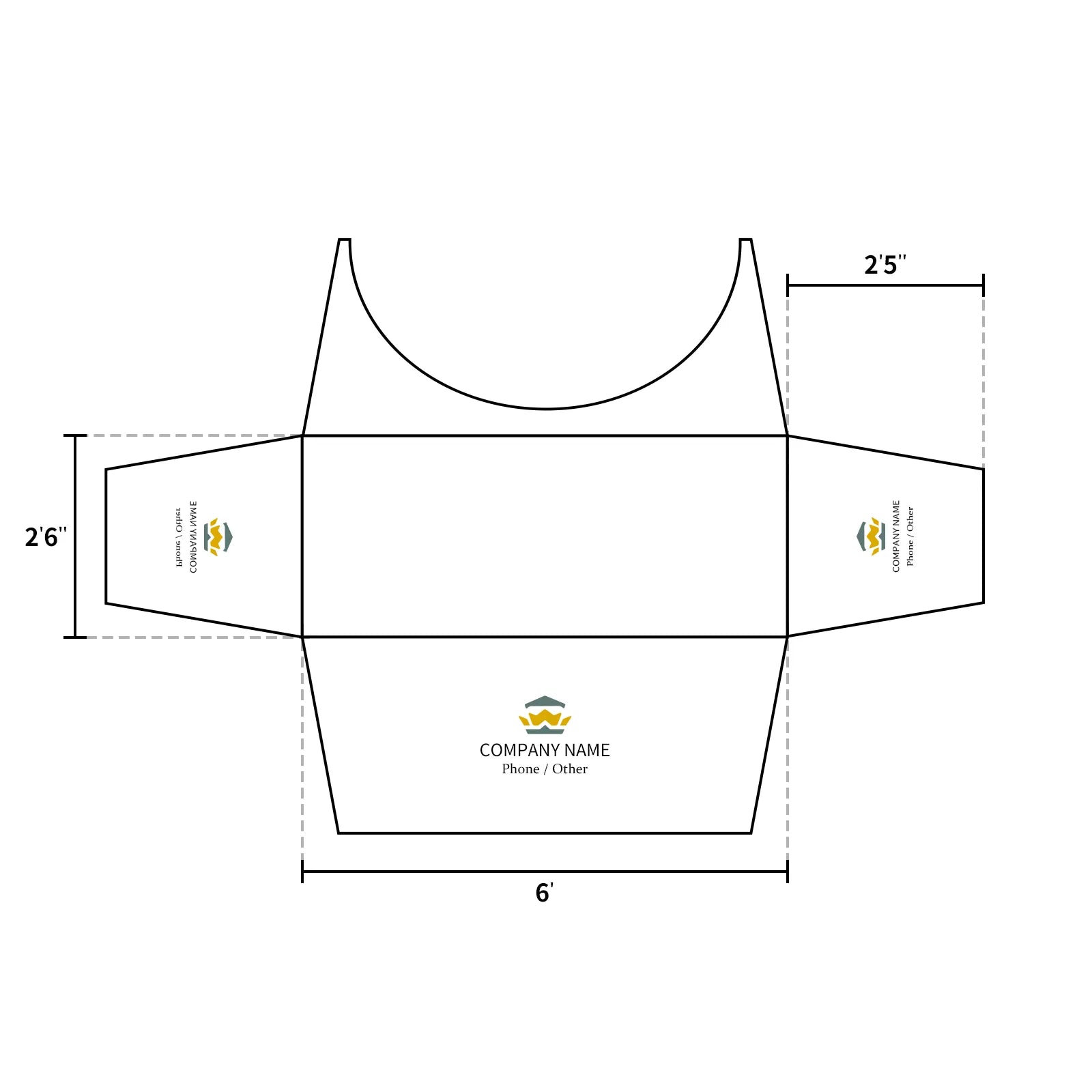 Custom Printed Table Stretch