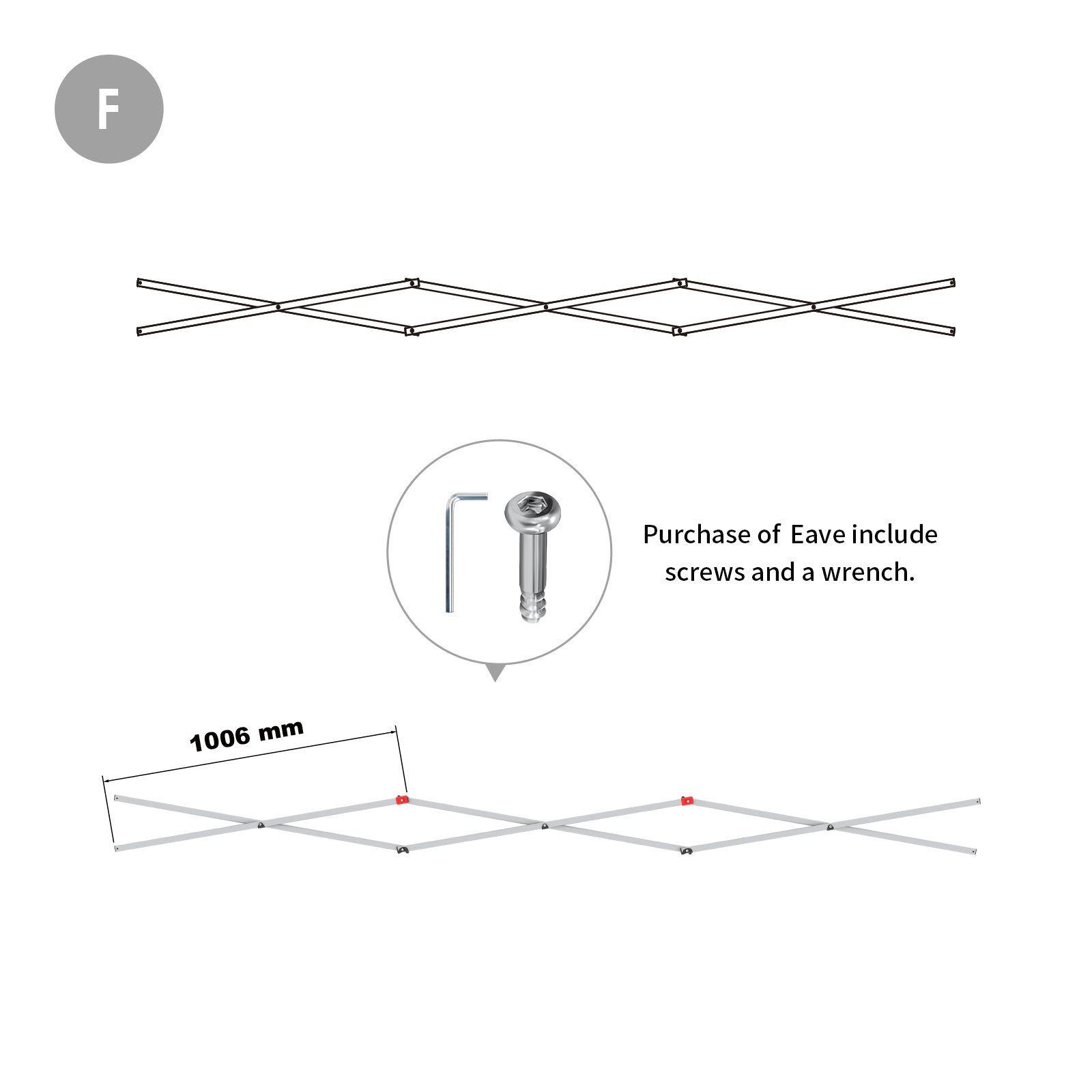 Ricambio per Gazebo CROWN SHADES GA169