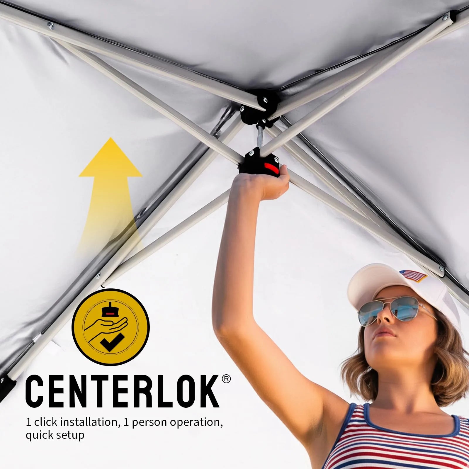 Heavy-Duty Pop-Up Canopy Shelter – 2m x 2m with Side Panels