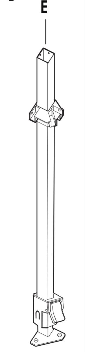 Pièces de rechange 10x10 pour auvent commercial modèle C100W-S4