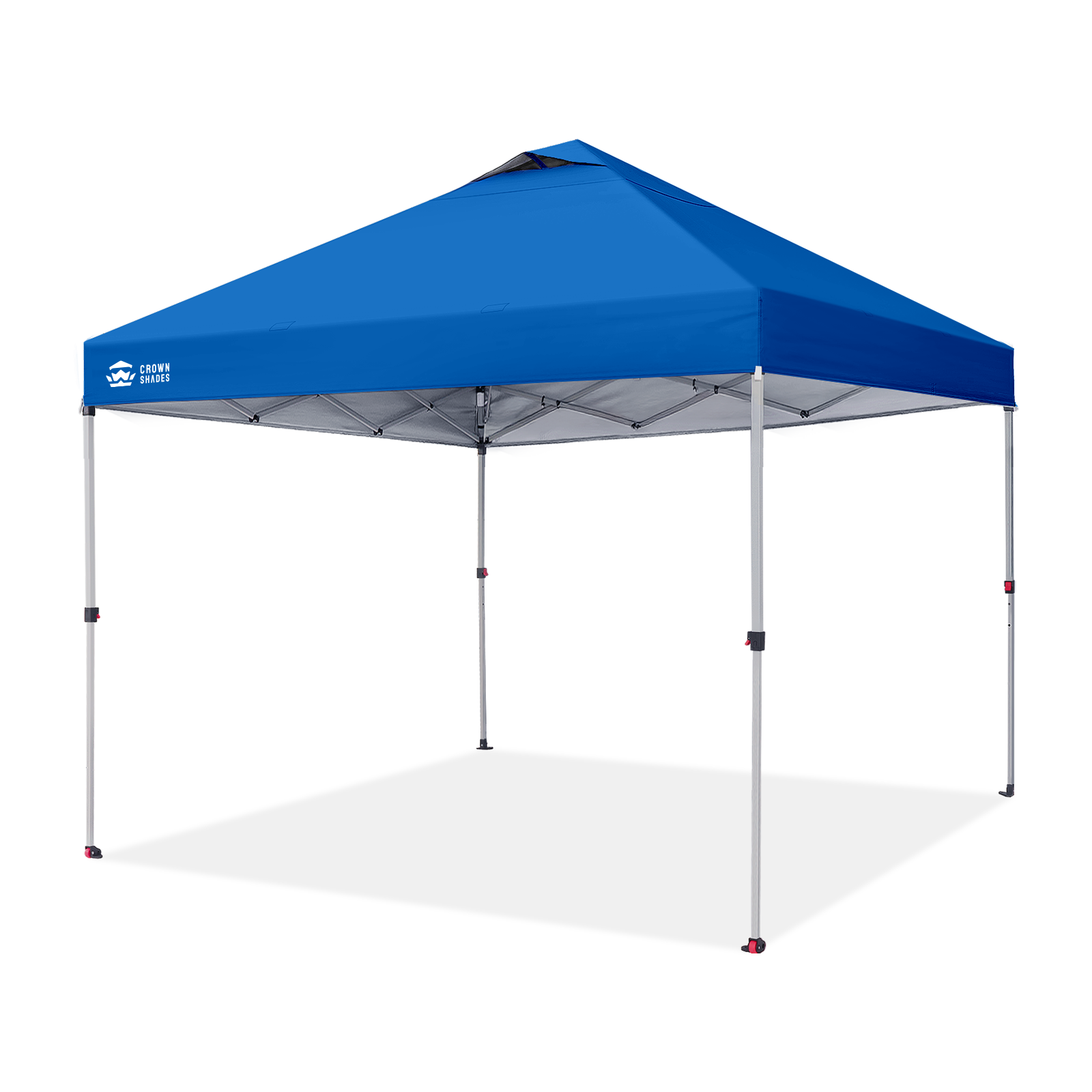 10x10 Pop-Up-Überdachungszelt, patentiertes One-Push-Pop-Up-Zelt mit  Tragetasche auf Rädern – Crown Shades