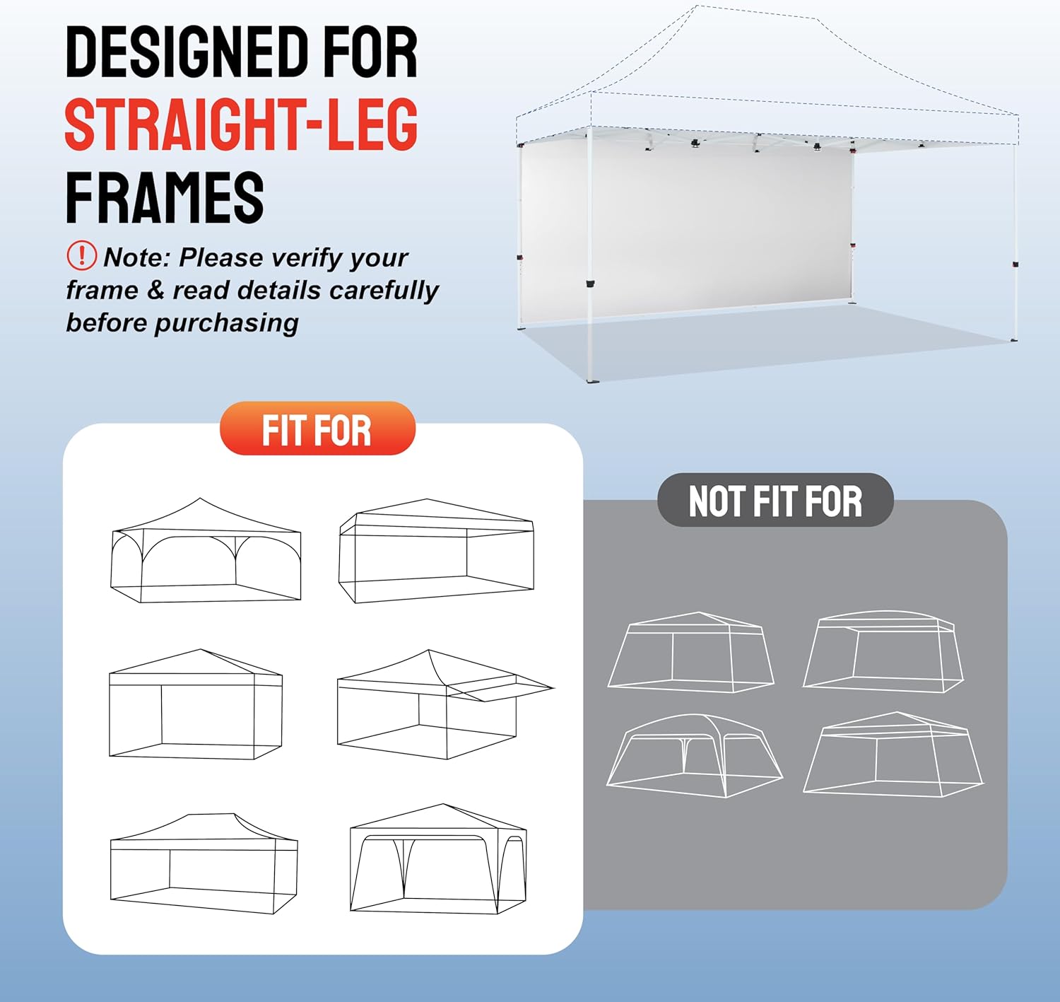 10x15 SunWall Silver Coated for Commercial Canopy