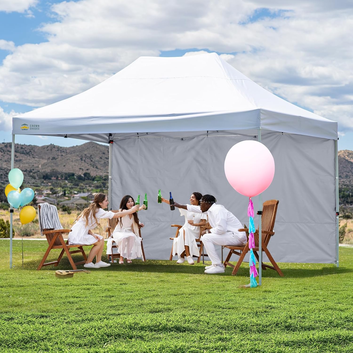 10x15 SunWall Silver Coated for Commercial Canopy