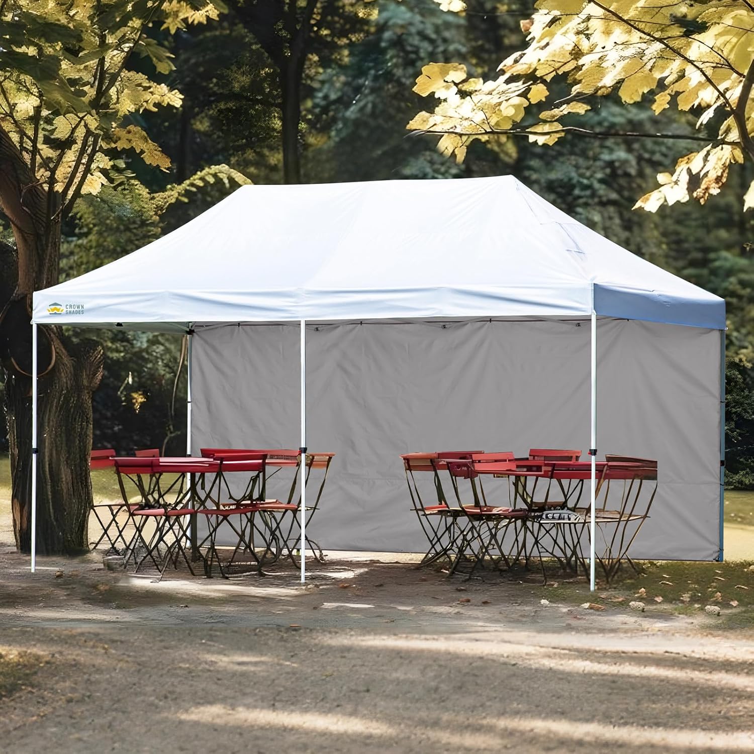 10x20 SunWall Silver Coated for Commercial Canopy