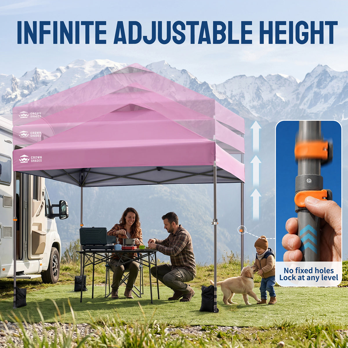 Flex-Lift 10' x 10' Canopy | Infinite Height Adjustment
