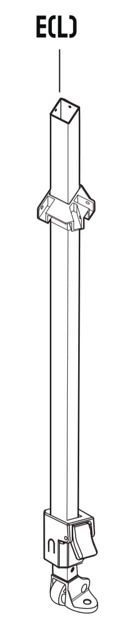 Pièces de rechange 10x10 pour auvent commercial modèle C100W-S4