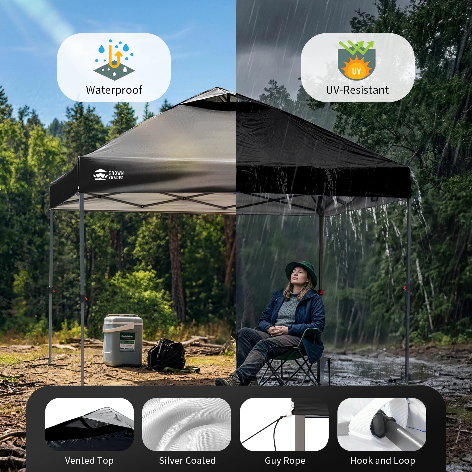 10x10 Pop-up-Überdachung - Leichtgewicht