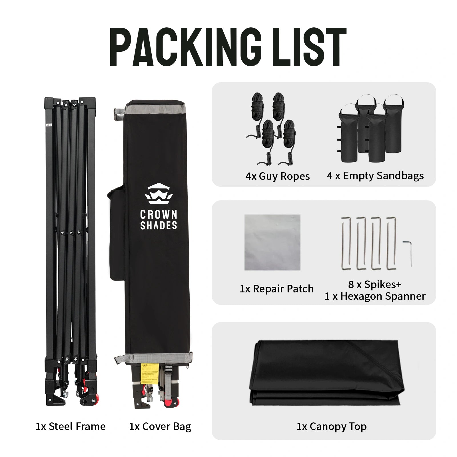 10x10 Pop-up-Überdachung - Leichtgewicht