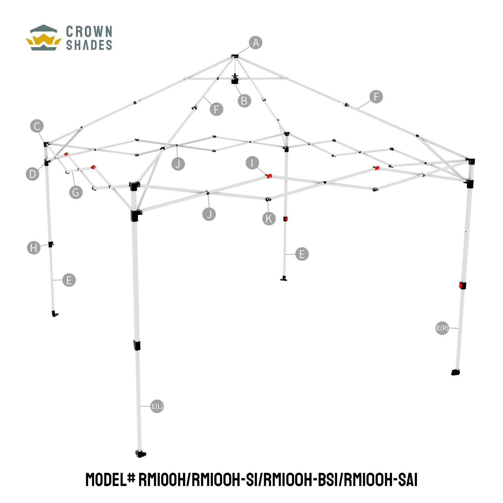 Repuesto para la Carpa CROWN SHADES RM100H