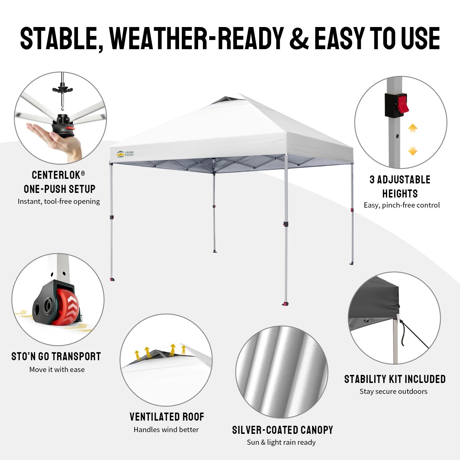 CenterLOK® Gazebo Pop Up - Istantaneo con una sola pressione
