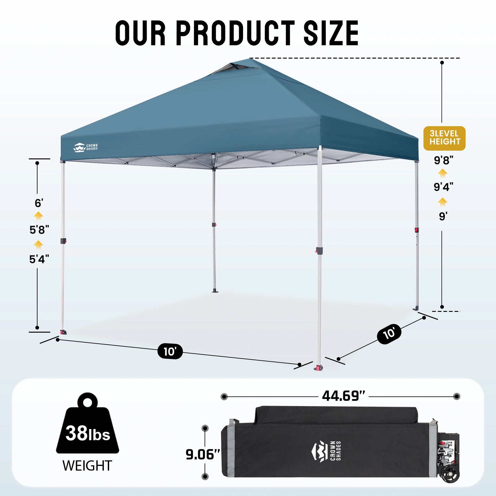 CenterLOK® 10' x 10' One-Push™ Carpa