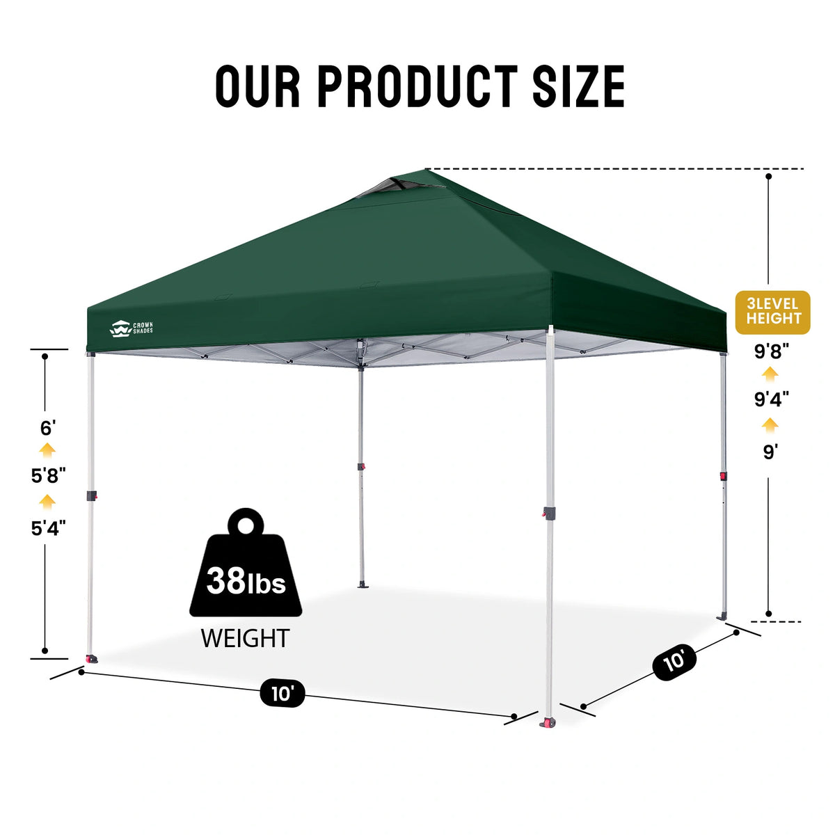 CenterLOK® 10' x 10' One-Push Canopy