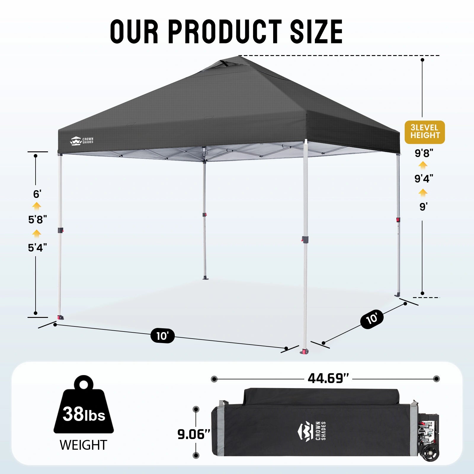 CenterLOK® 10' x 10' Canopy | 1 Sidewall