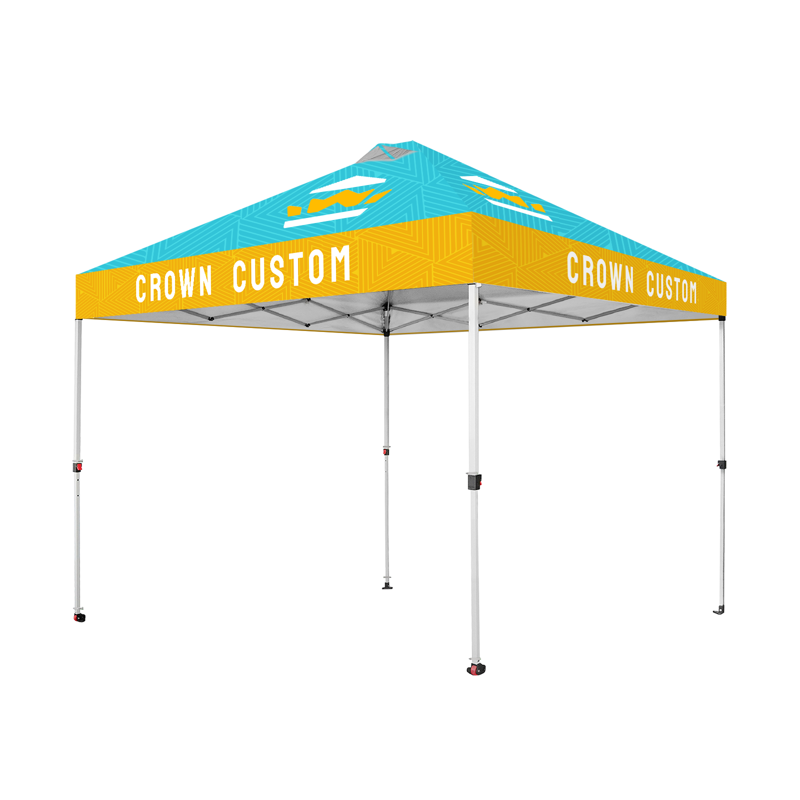 dcf zelt Custom Promotional Centerlok 10x10 Canopy Tent | Crown Shades® – Crown Shades