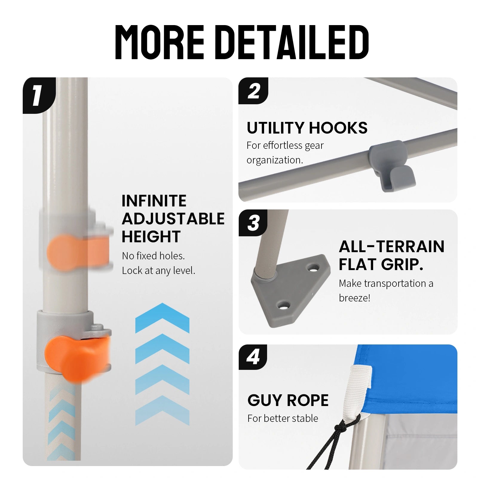 Feather-Lift™ 5' x 5' Canopy with Instant Sidewall