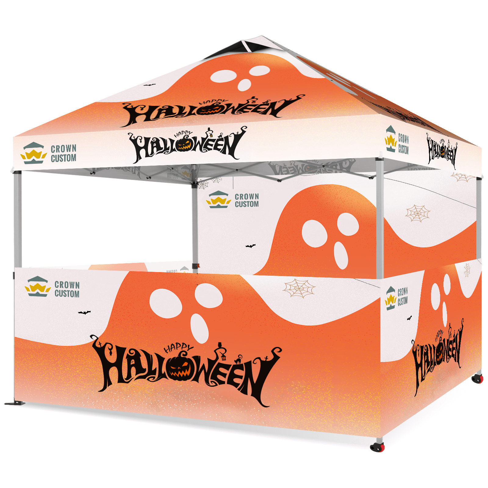 Custom 10x10 Pop Up Canopy para Decoraciones y Eventos de Halloween