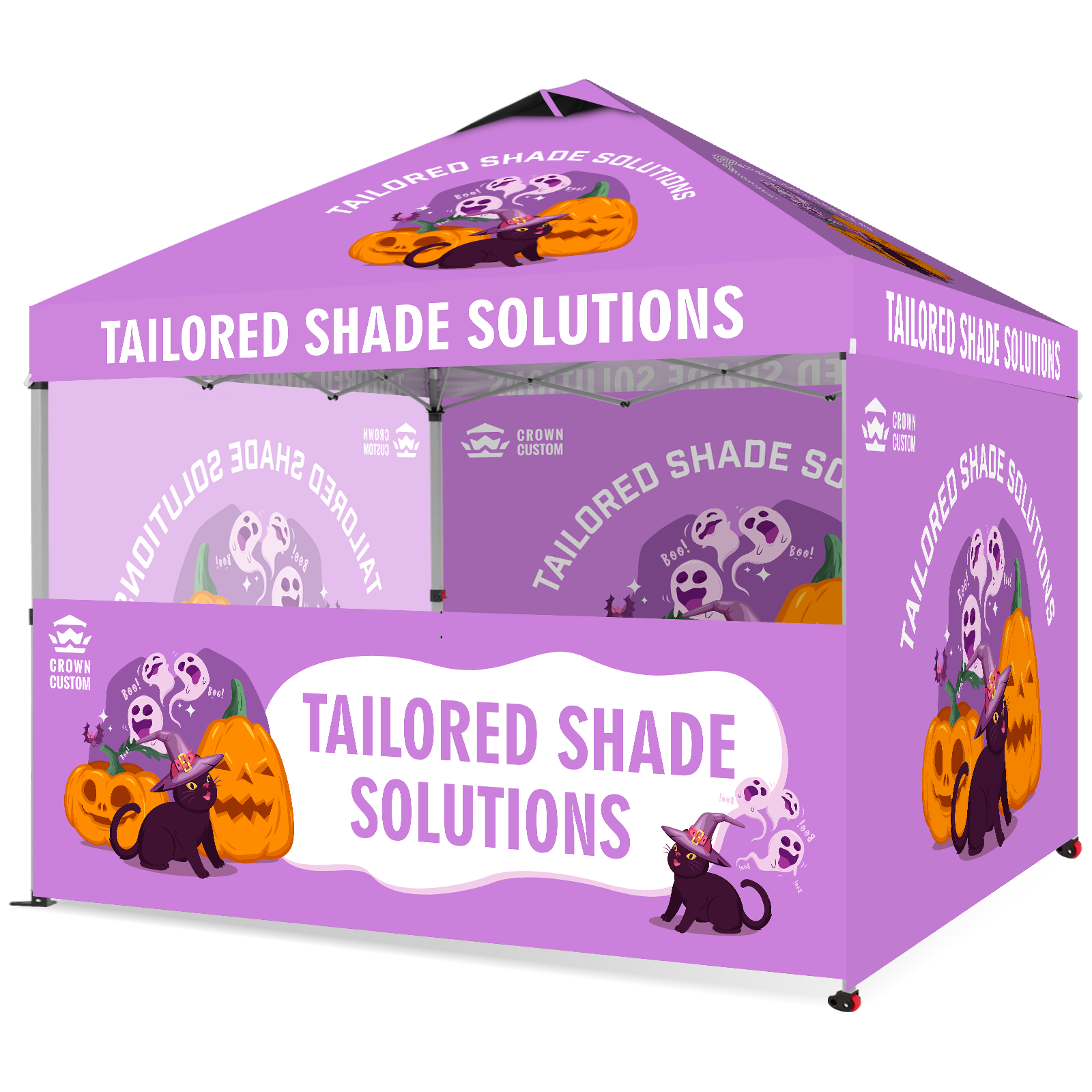 Custom 10x10 Pop Up Canopy para Decoraciones y Eventos de Halloween