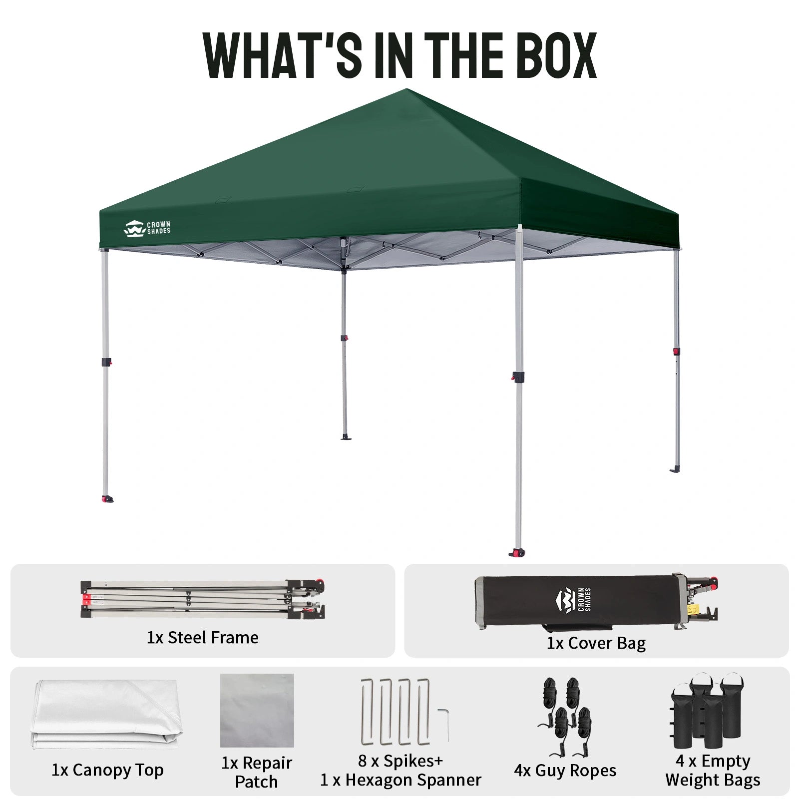 Tonnelle One-Push Lite 8' x 8'
