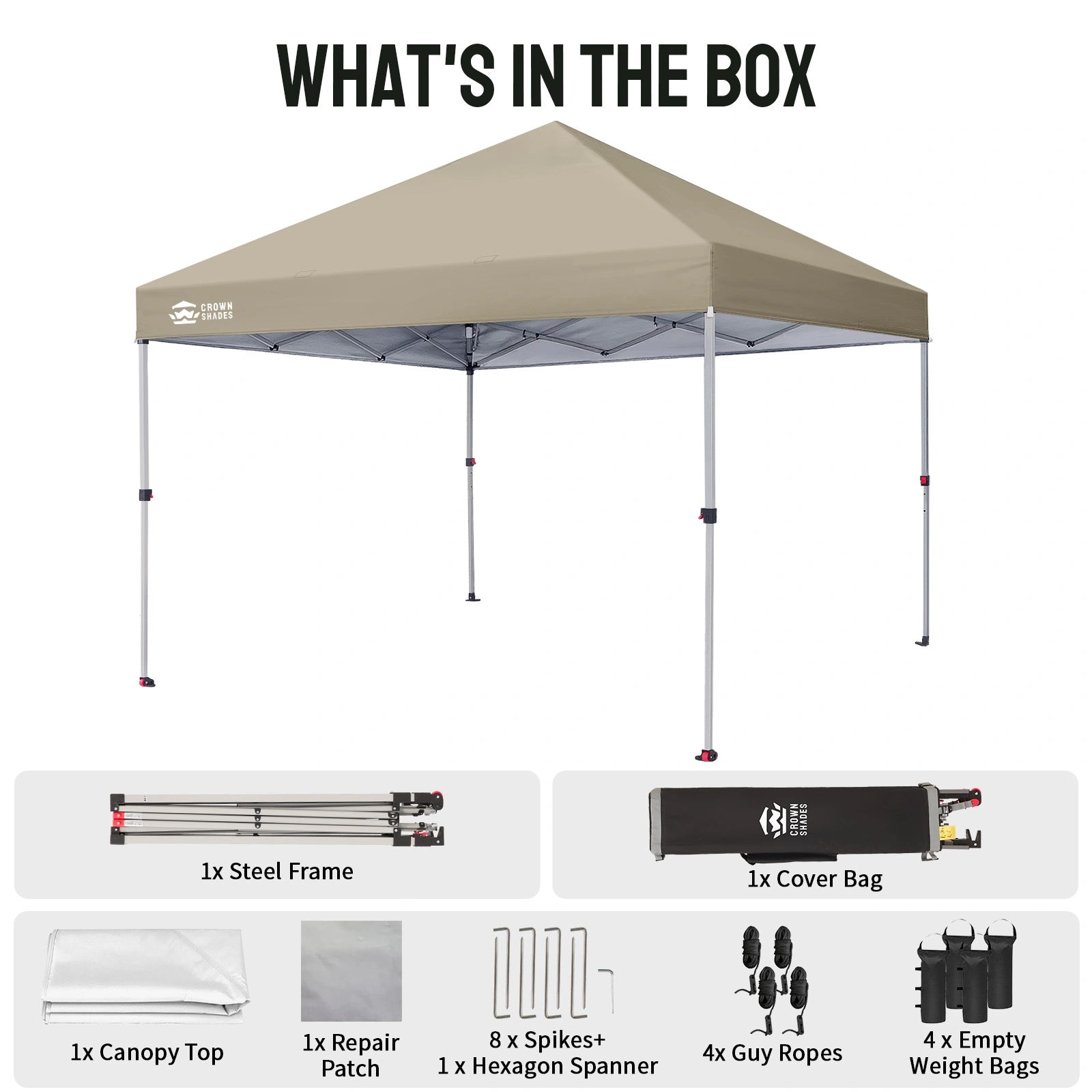 Tenda gazebo One-Push Lite 8' x 8'