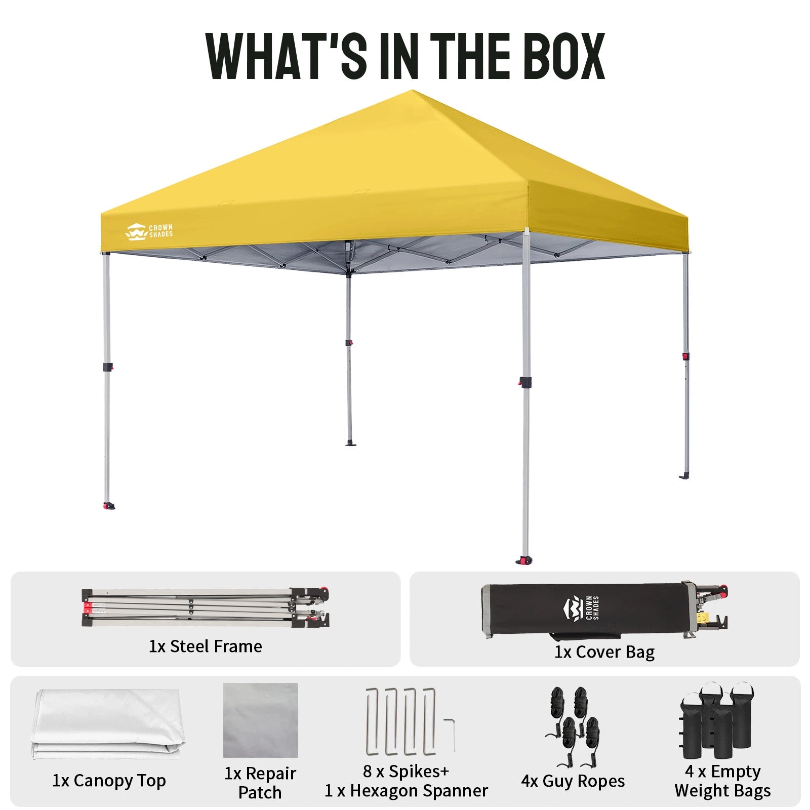 Tenda gazebo One-Push Lite 8' x 8'