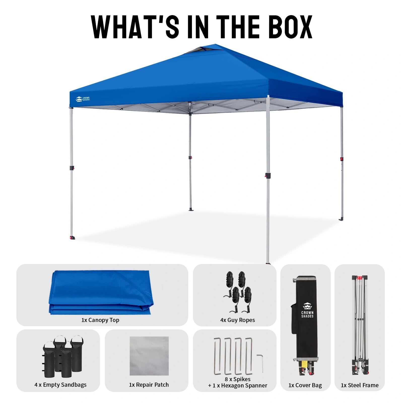 Tonnelle One-Push Max 12' x 12'