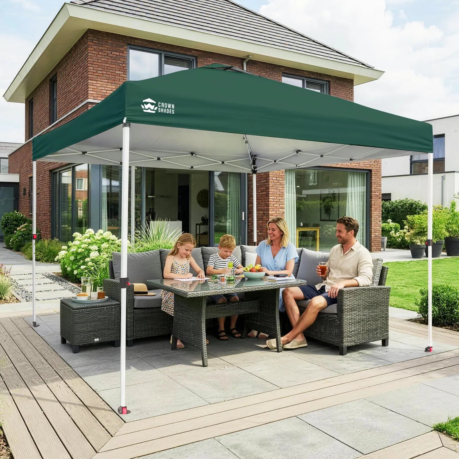 Pop-Up Faltpavillon 3 × 3 m – Wasserdicht, UV50+, Höhenverstellbar, mit Seitenteilen