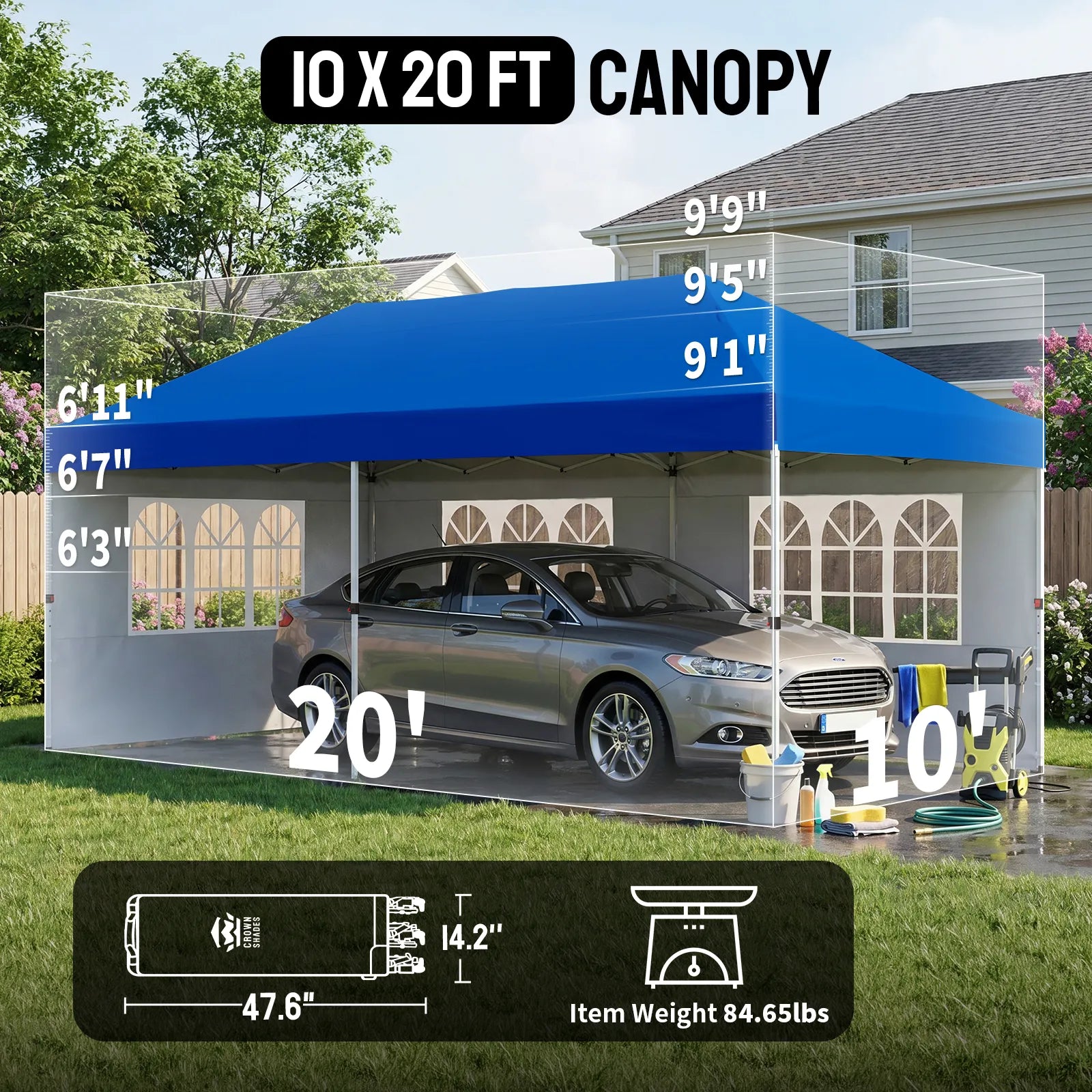 Swift-Lock 10'x20' Canopy | 6 Sidewalls