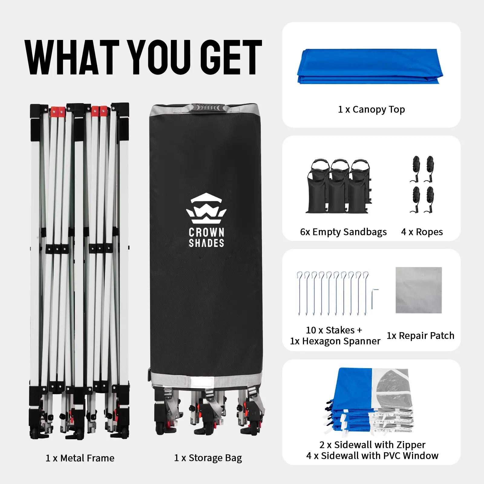 Swift-Lock 10'x20' Canopy | 6 Sidewalls
