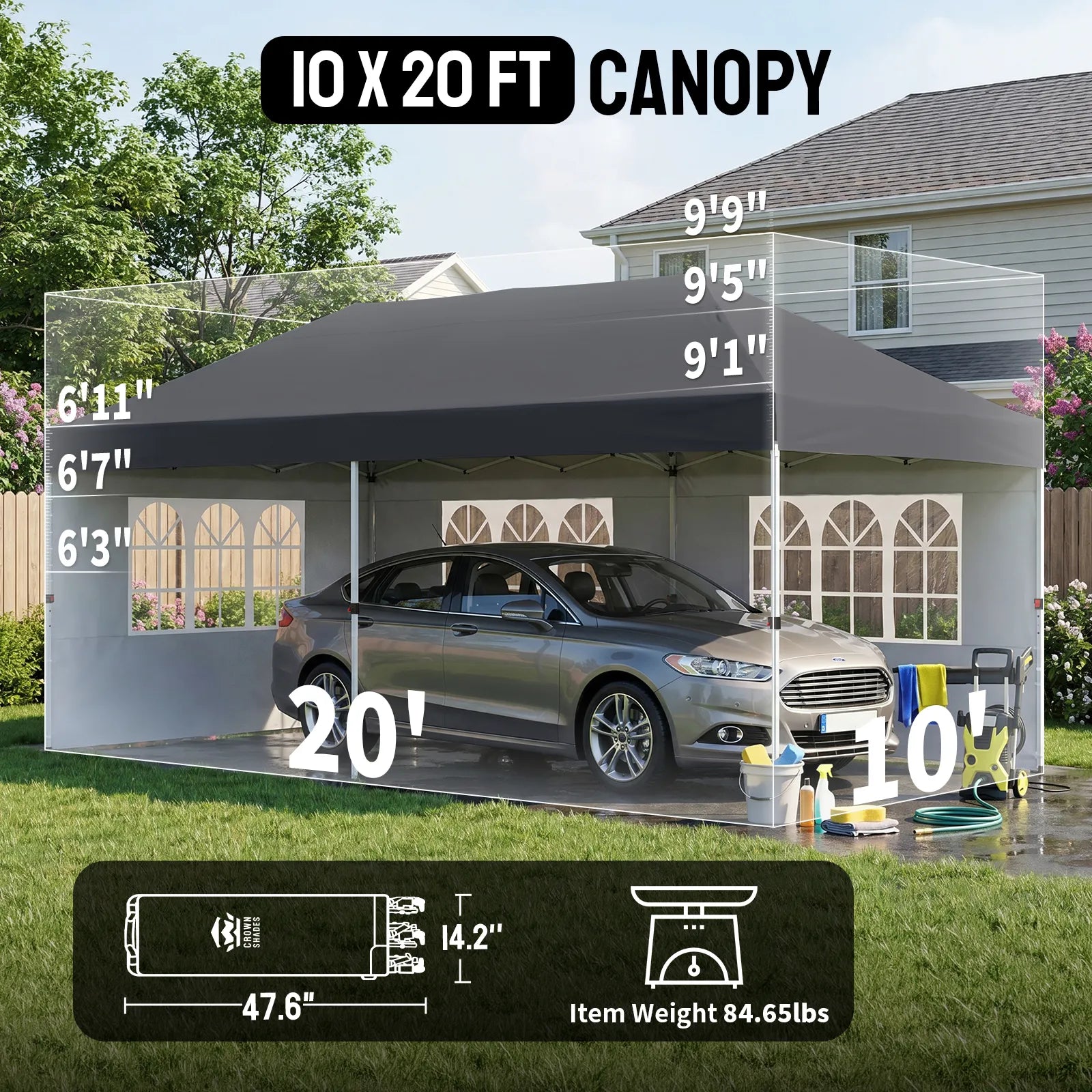 Swift-Lock 10'x20' Canopy | 6 Sidewalls