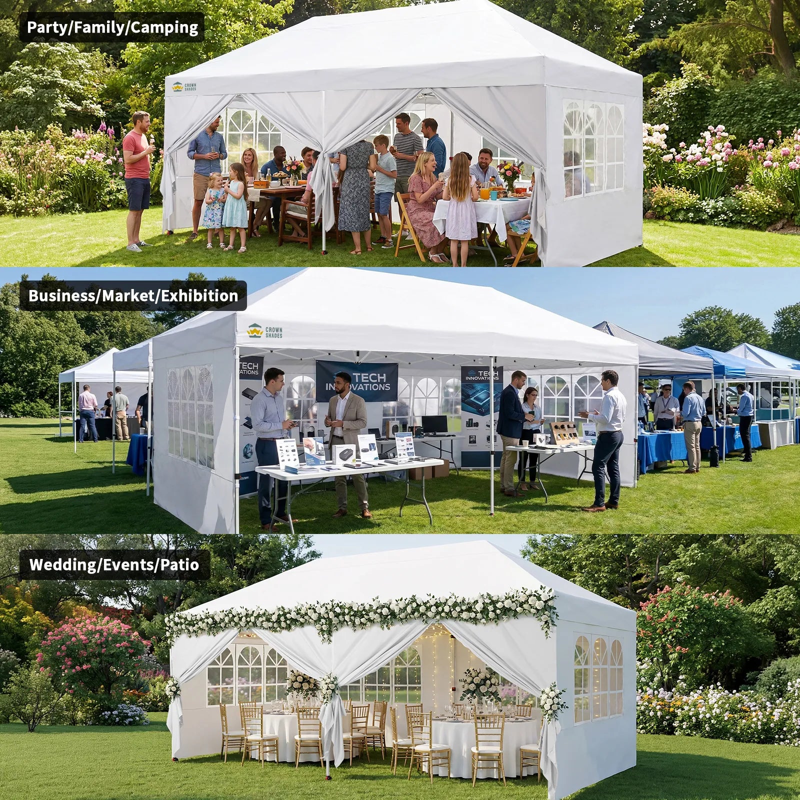 Swift-Lock 10'x20' Canopy | 6 Sidewalls