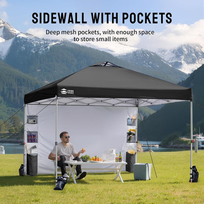 tent store erfahrungen Baldachin-Zelt, 10 x 10 Zoll, Pop-Up-Überdachung, Schatten für den Außenbereich, mit Seitenwandtaschen, Aufbau durch eine Person, Mittelverriegelung – Crown Shades