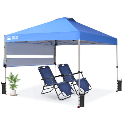 shade markise 10x14 Pop Up Canopy w/ Extendable Awning | Vista | Crown Shades® – Crown Shades