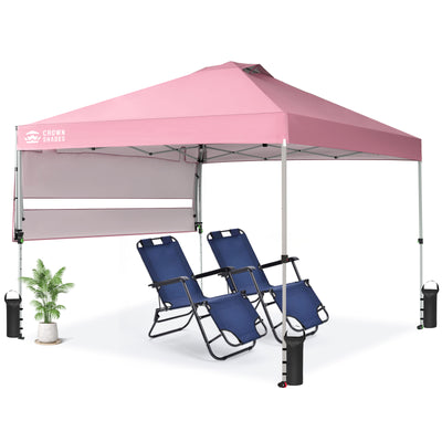 markise shop 10x14 Pop Up Canopy w/ Extendable Awning | Vista | Crown Shades® – Crown Shades