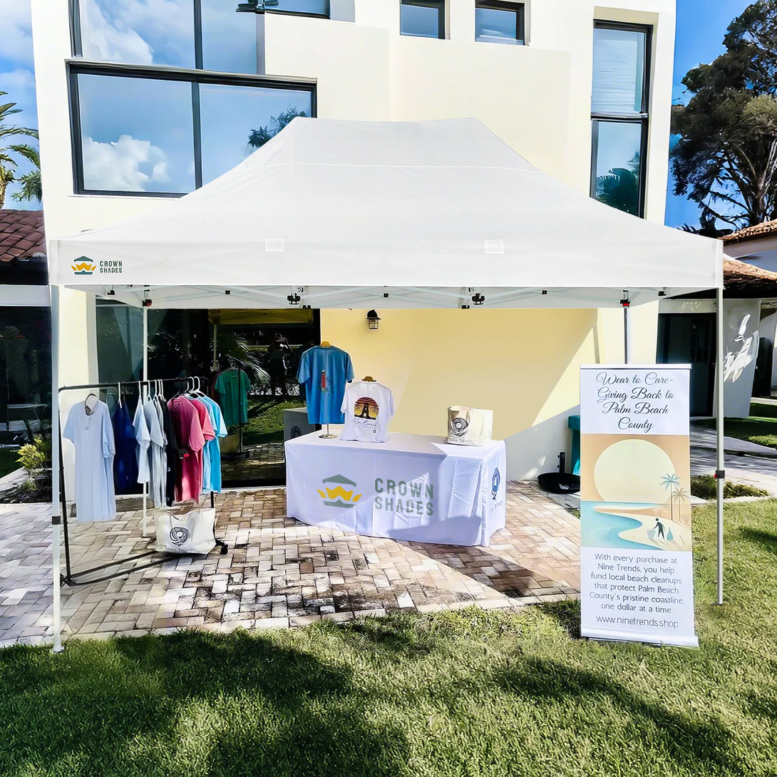 10x15 Kommerzielles Pop-Up-Überdachungszelt – Hochleistungs-Sofortschutz