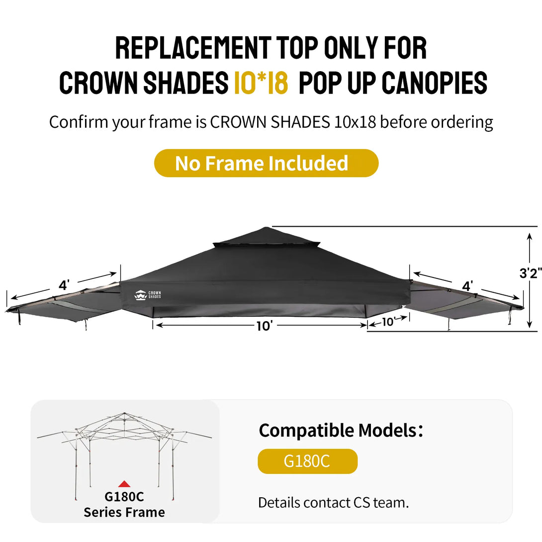 10x18 Canopy Replacement Top